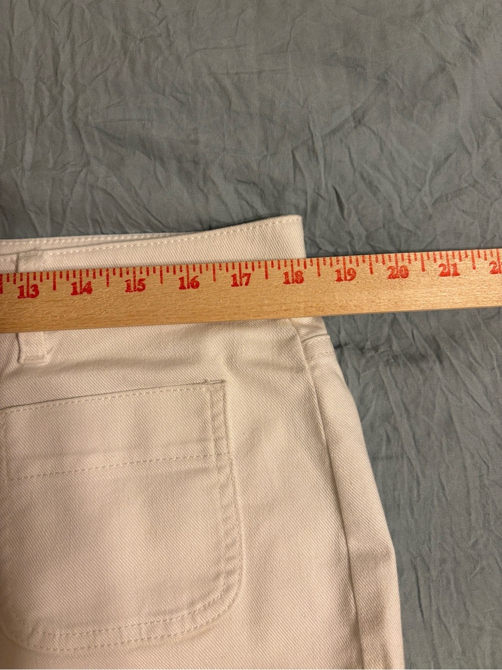 Talbots Classic Jean Trouser White Crop Pants Womens 14 Stretch Coastal Grandma - Picture 5 of 10